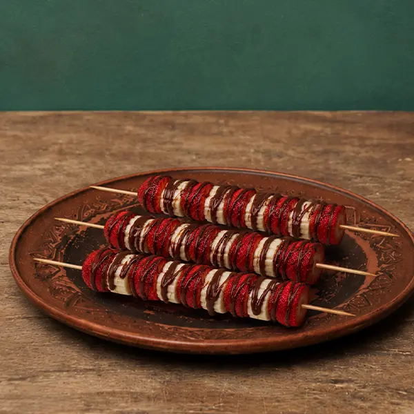 Carrito de Brochetas de Fruta